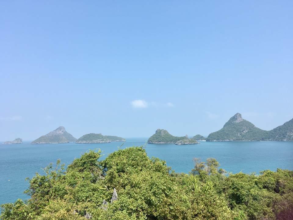 view from the lookout in Ang Thong