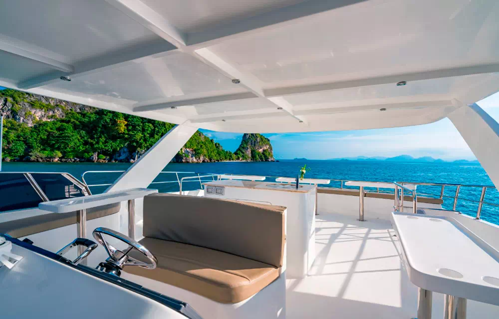 Samui Buddy catamaran - sunset over the Gulf of Thailand