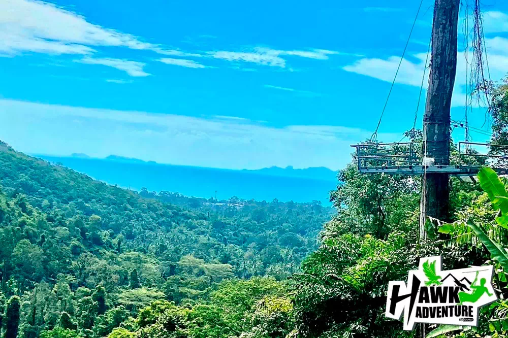 Zipline on Samui Hawk Adventure view 3