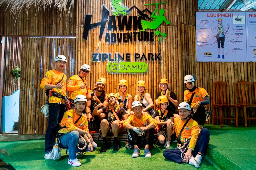 Zipline on Samui Hawk Adventure view 4