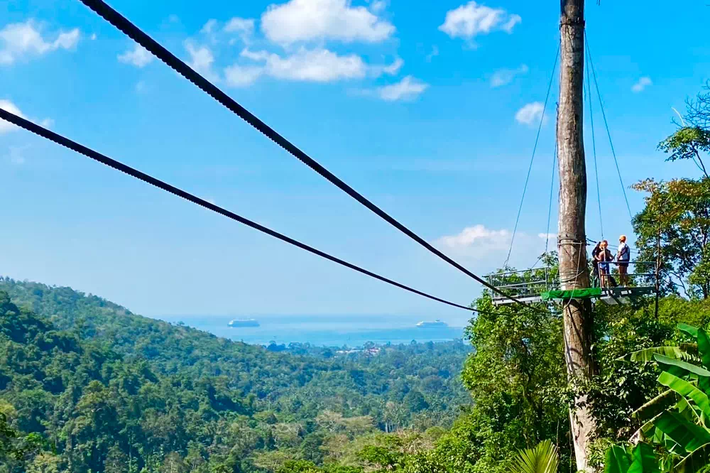 Zipline on Samui Hawk Adventure view 8