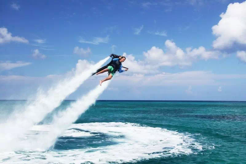Take a Flyboarding Water Jetpack Flight. Cancun, Mexico