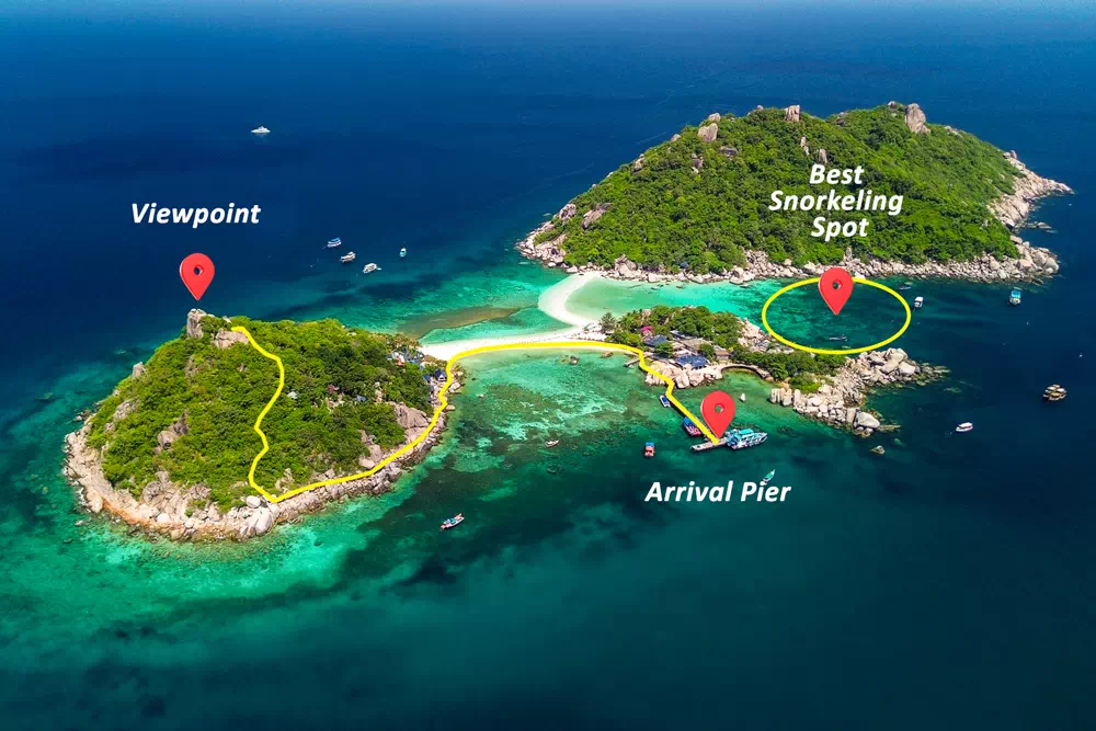 Koh Tao and Koh Nang Yuan speedboat tour