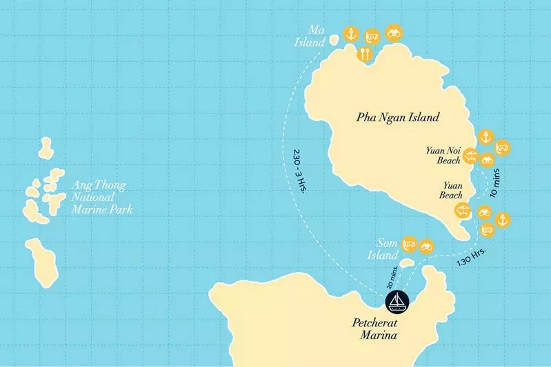 Blue Coco catamaran on Koh Samui view 15