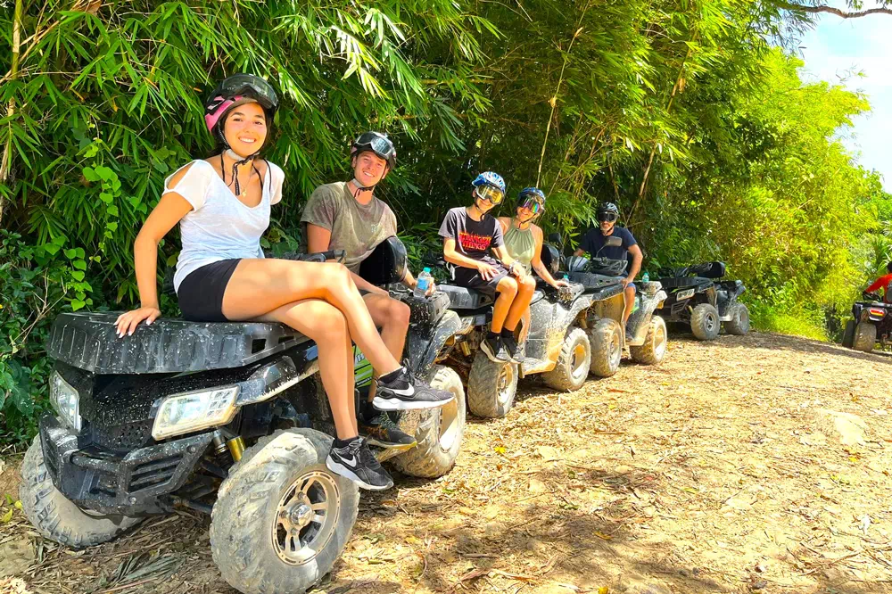 Quad biking in Samui jungle trails view 4